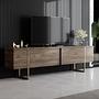Luxe Wohnzimmermöbel-Set Holzfurnier Gold 5