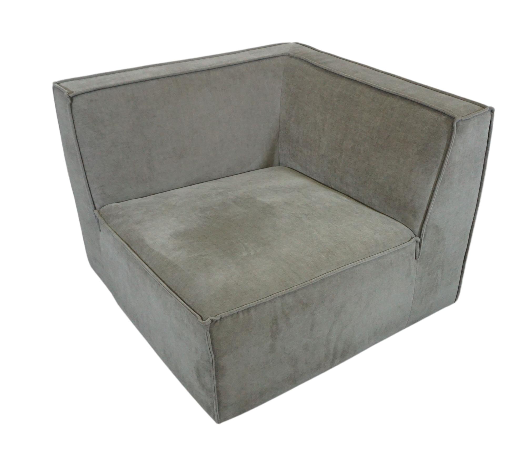 Dane 1-Sitzer Eckmodul Rechts Planet Grey Green 4