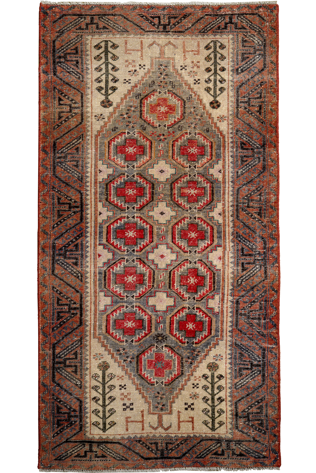 Heritage Teppich Wolle Mehrfarbig 0