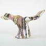 Ceramic bird sculpture Multi-colored 1970s 3
