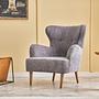 Karina Armchair Chenille Fabric Gray 0
