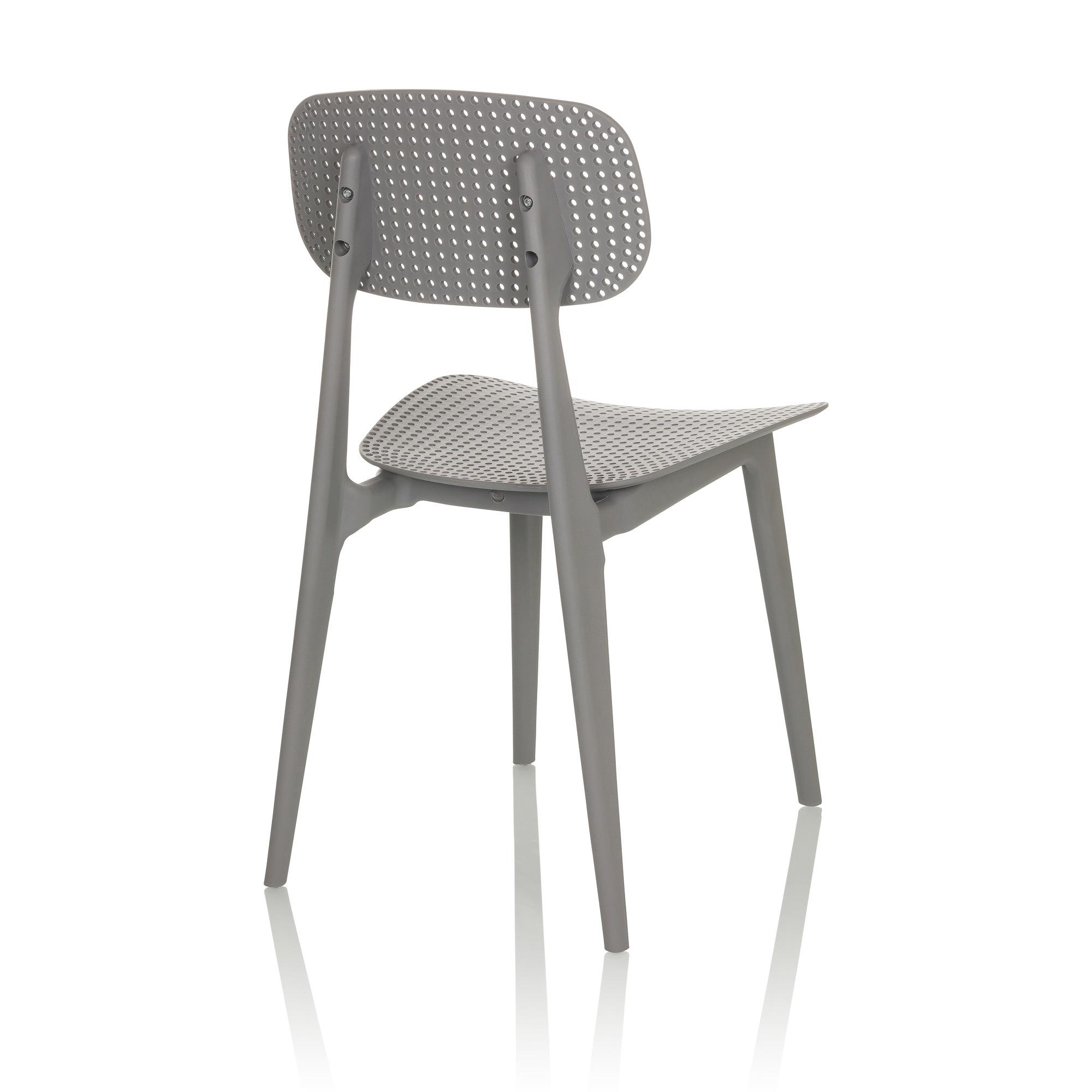 ARTIFO HOL Dining chair Stacking chair Plastic Grey 7