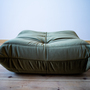 Togo Ottoman Velvet Khaki Green 2