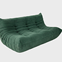 Togo Sofa 3-Sitzer Cord Tannengrün 0