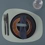 6x Stone Placemats 100% Recycled Leather Mint 0