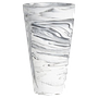 Conic Vase Kunststoff Grau 0