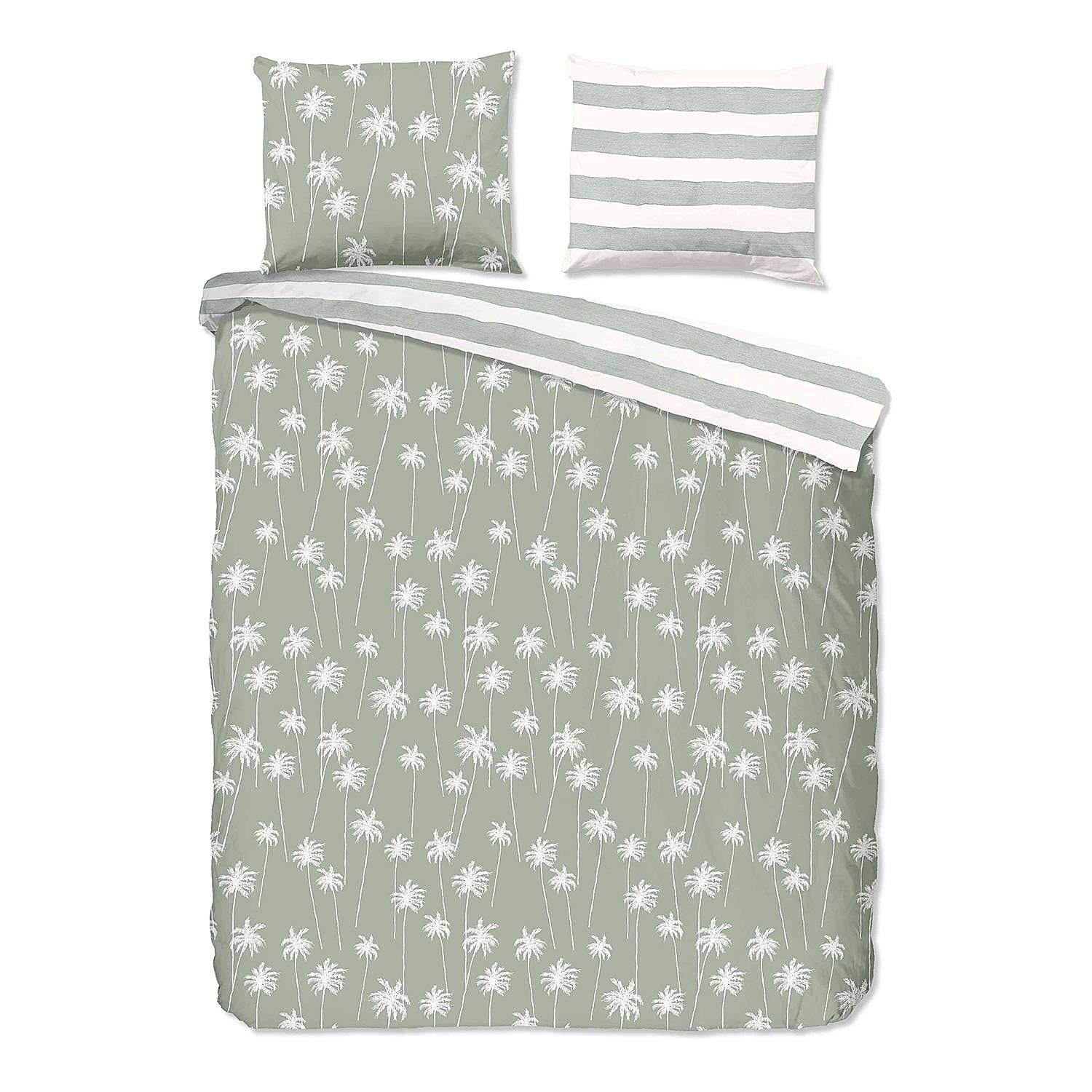 Summer bedding with pillow Cotton Green 140 x 200/220 cm 0