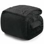 Kuscheldecke Fleece Schwarz 220 x 240 cm 0