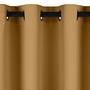 Ösenvorhang Blackout I Polyester Senfgelb 140 x 175 cm 2