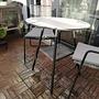 In-/Outdoor Sitzgruppe Elba Aluminium Rattan Grau 1