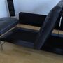 Diesis Sofa 3-Sitzer Leder Metall Schwarz 6