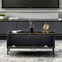 Coffee table wood veneer anthracite 8