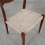 Teak wood chair 1960s 12