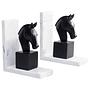 Buchstütze Horse 2er Set Polyresin Marmor Mehrfarbig 0