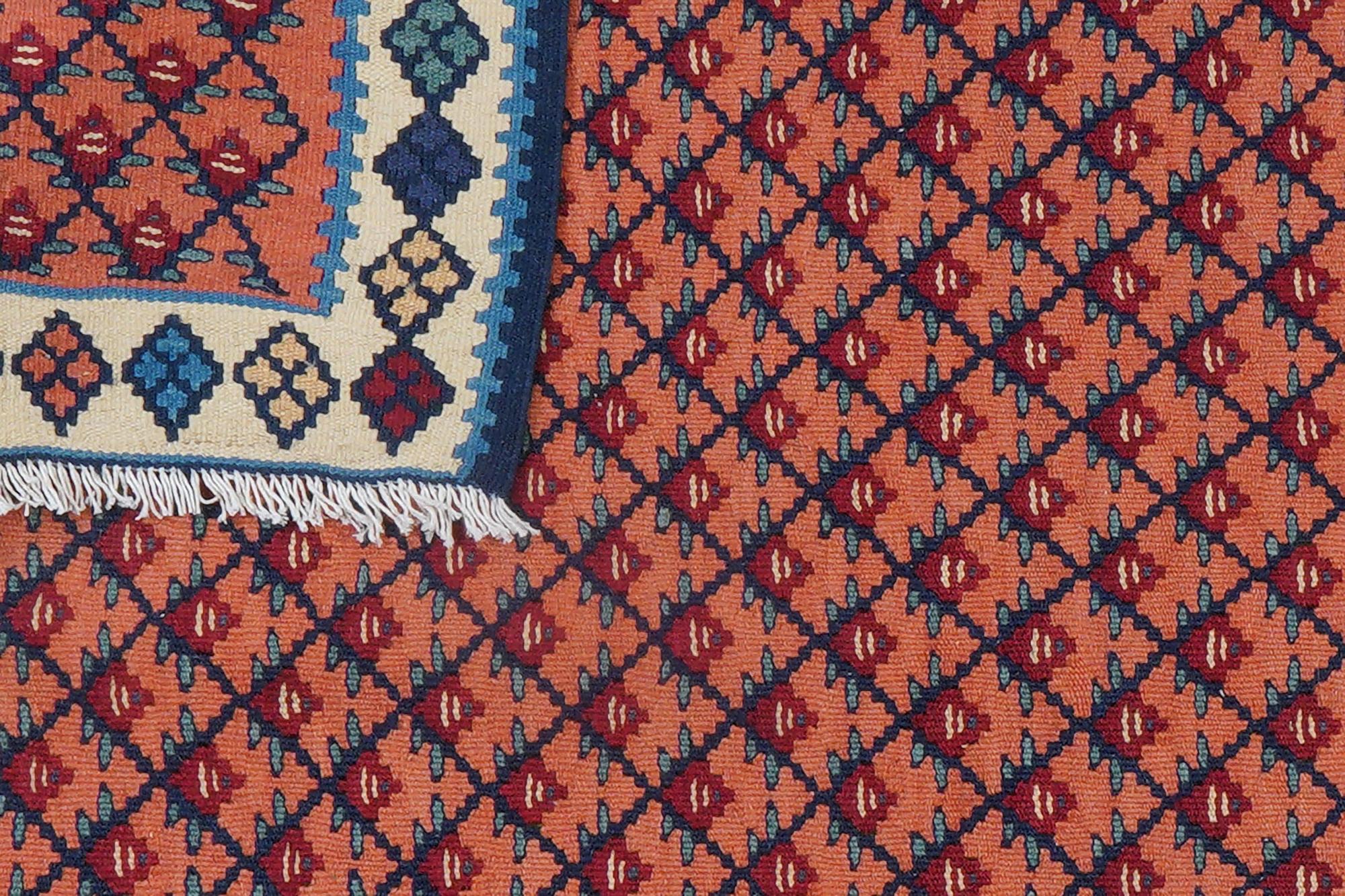 Kilim Senneh Teppich Mehrfarbig 5