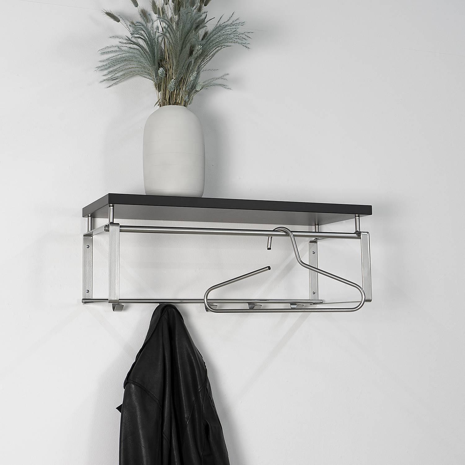 Wandgarderobe Rex Metall Nickel 3