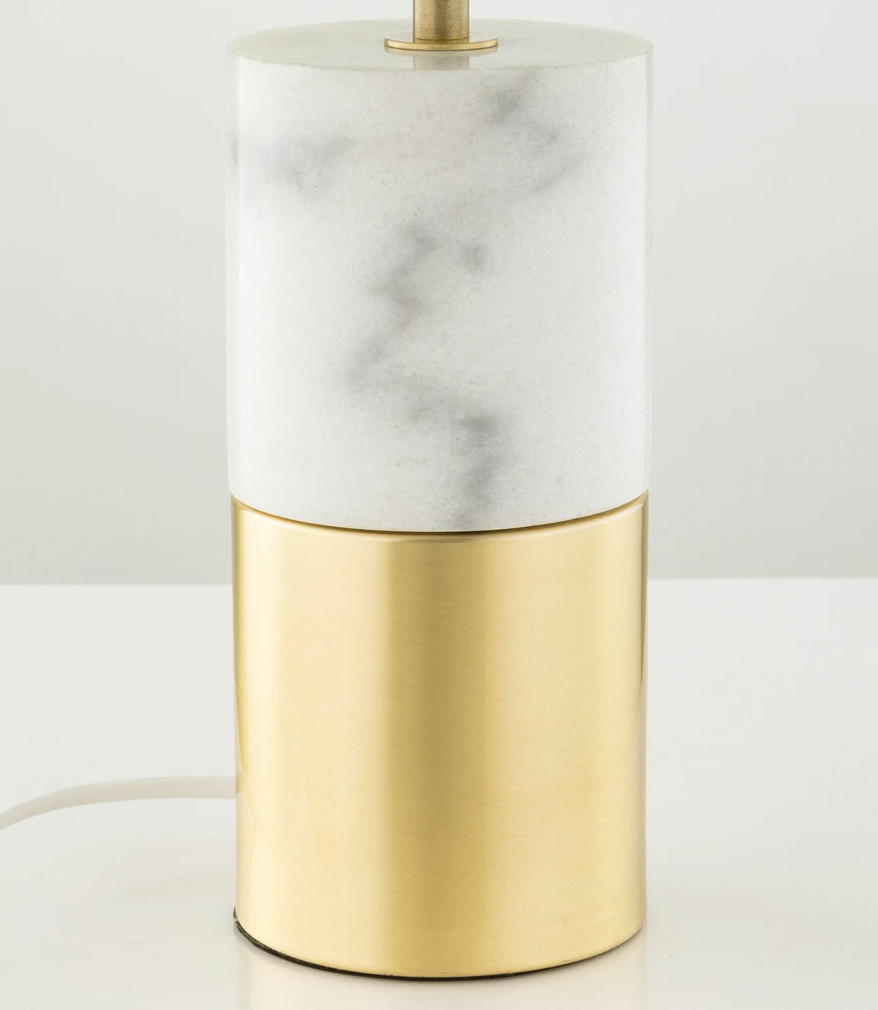 Tischleuchte Hege Leinen / Marmor 1-flammig 3