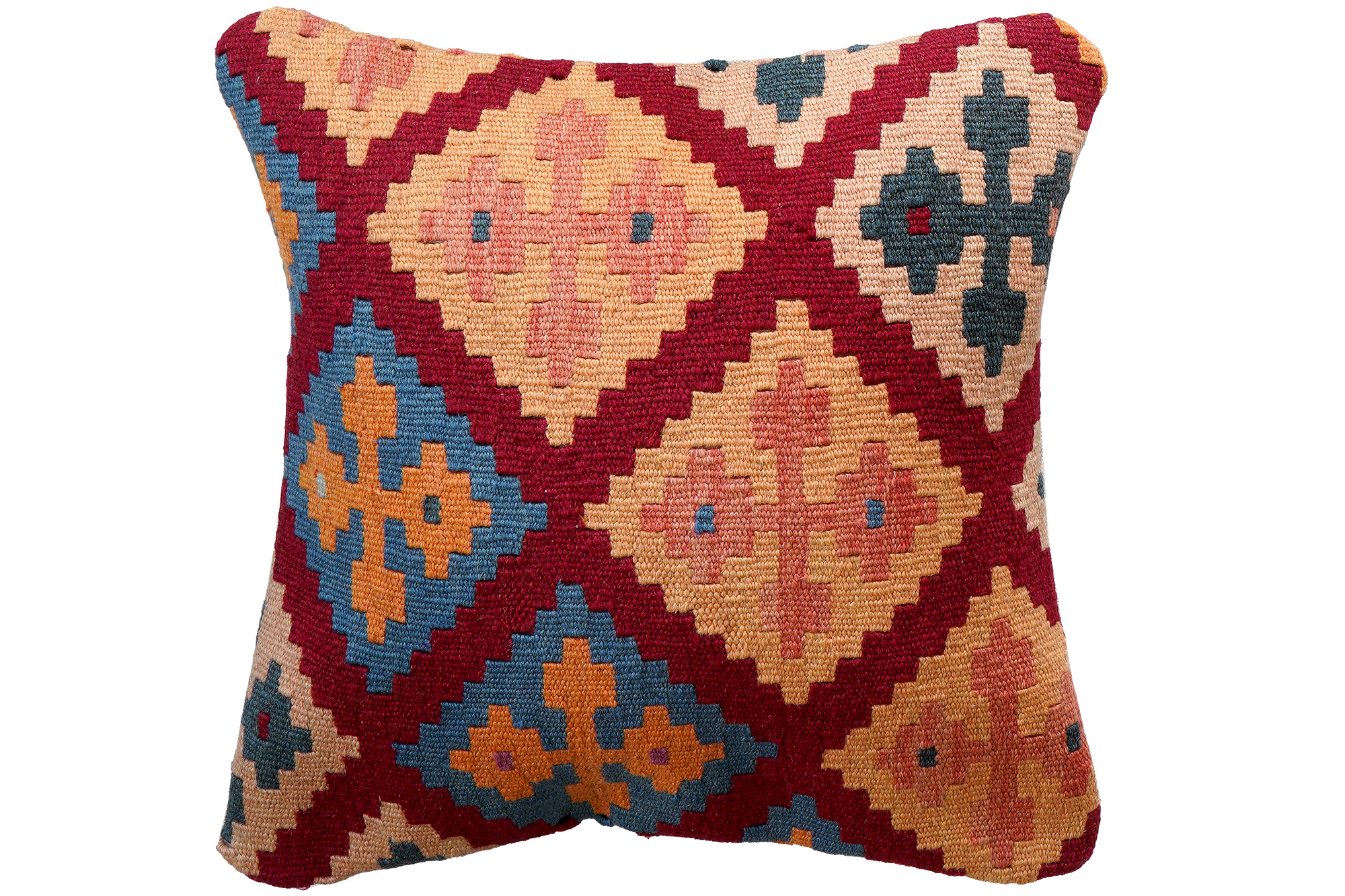 Kilim Kissenbezug Baumwolle Mehrfarbig 0