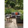Sicilie Garten Lounge Set Links Dunkelgrau 1