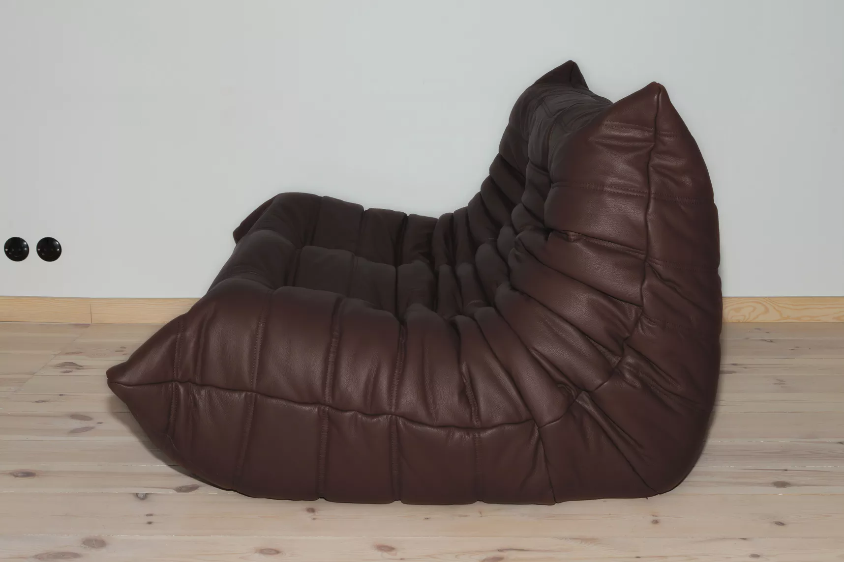 Togo Lounge Set 3-pc. Madras Leather Brown 2