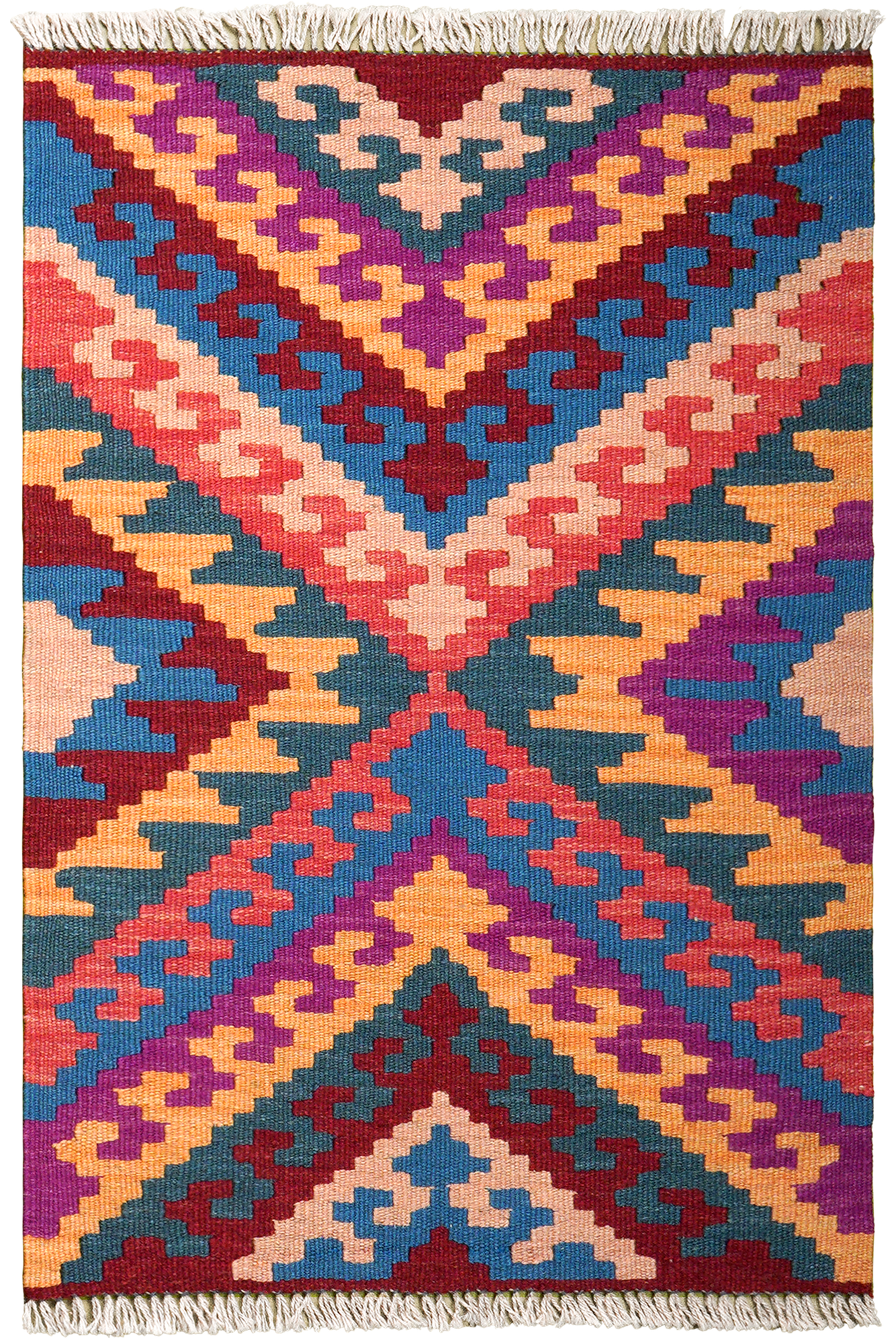 Kilim Gashgai Teppich Mehrfarbig 0