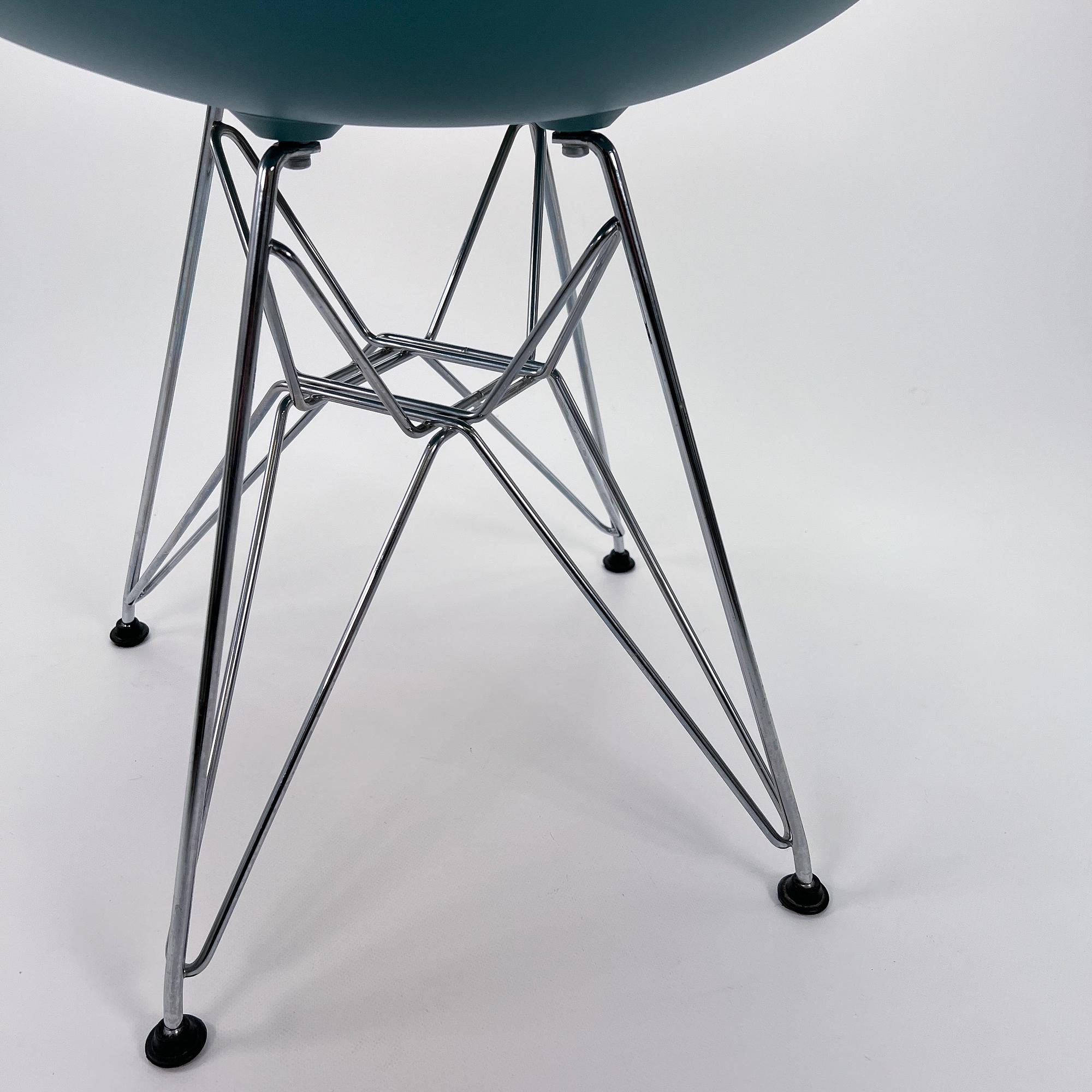 DSR Stuhl Chrom Blau 6