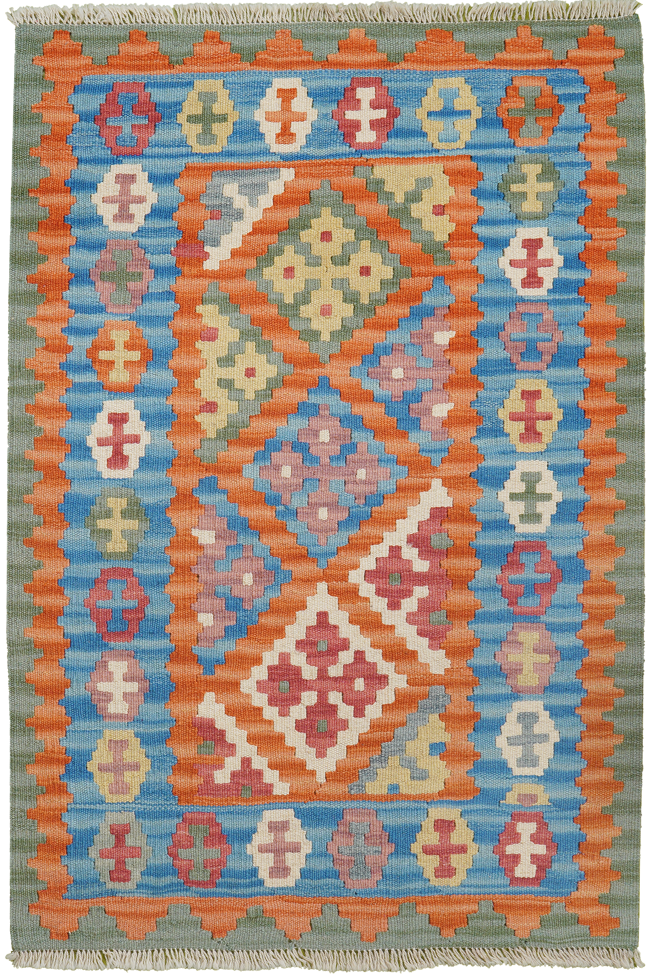 Kilim Gashgai Teppich Mehrfarbig 0