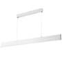LED Pendelleuchte Sileas II 1-flammig Weiß 0