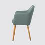 Armchair NICHOLAS Fabric: Mintgrey Single chair 3