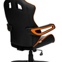 Game Pro Drehstuhl Kunstleder Schwarz Orange 5