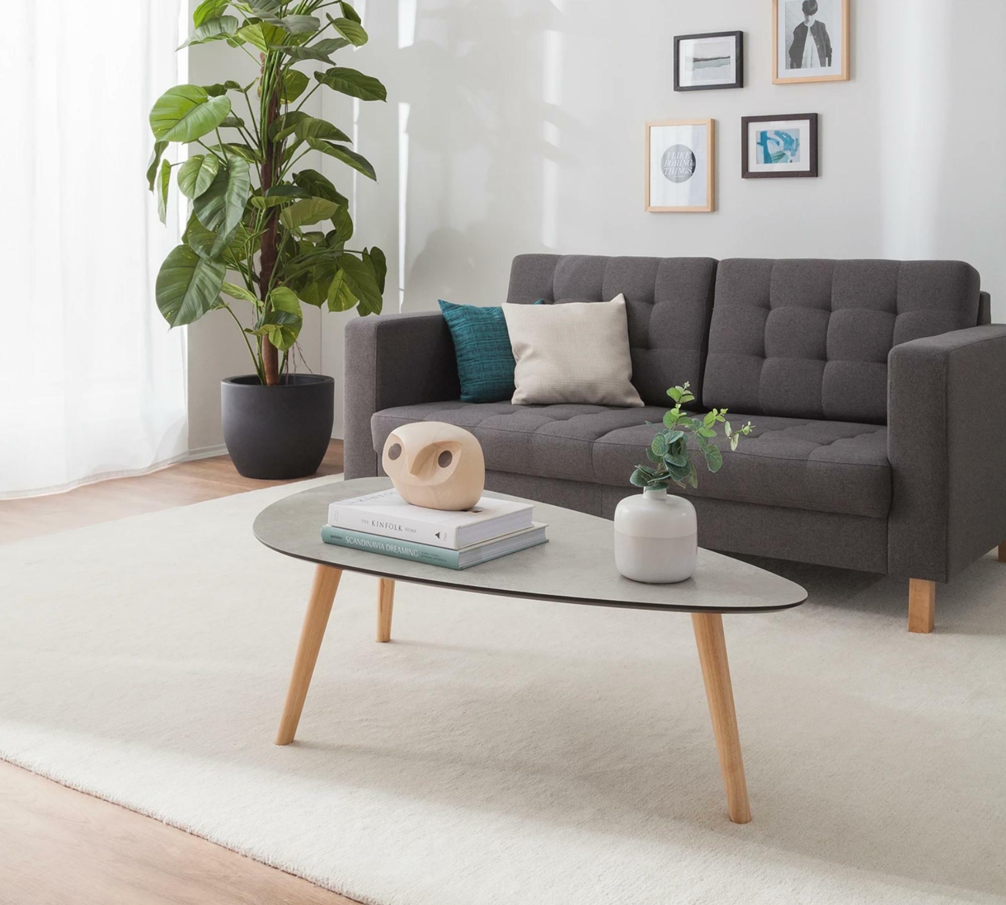 Couchtisch mit Platte aus Betonoptik  6