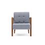 Kemer Armchair Wood Veneer Light Blue 4