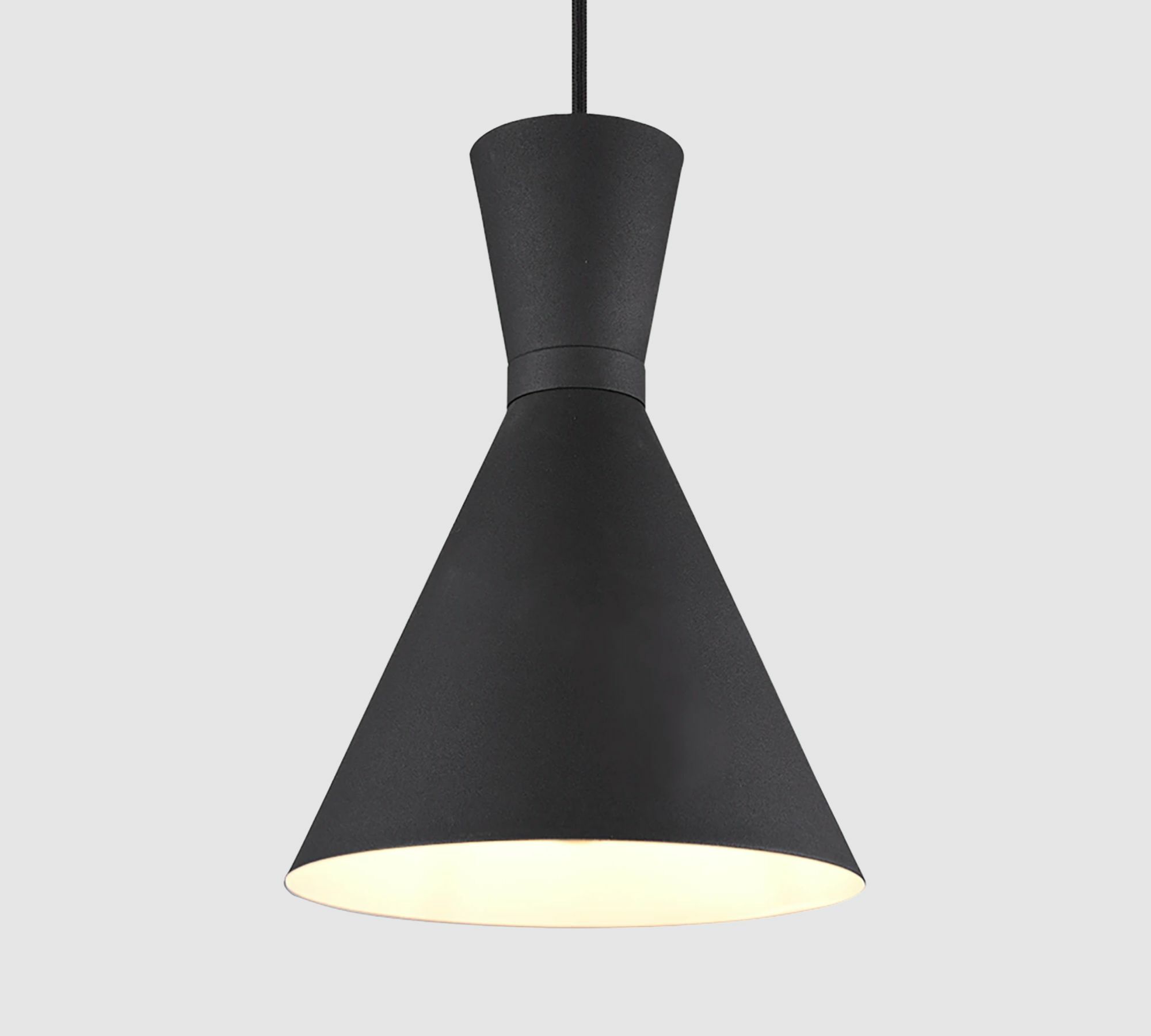 1-Light Pendant Light Aluminum Black 0