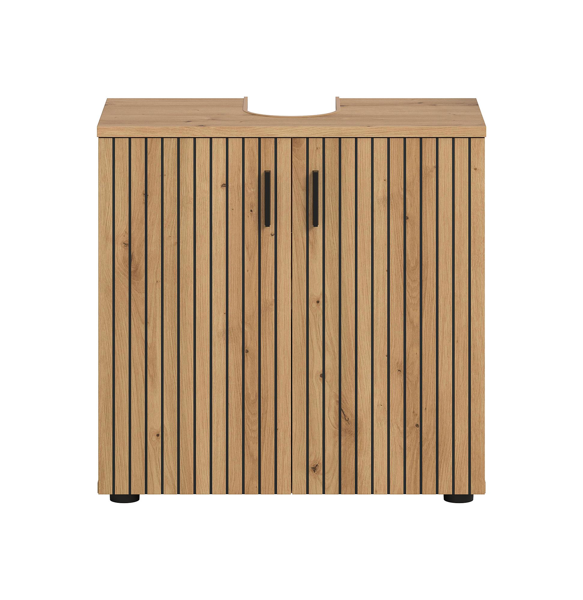 Mone Waschbeckenunterschrank Eiche Artisan Dekor 4