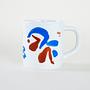 Collectible mug porcelain multicolored 5