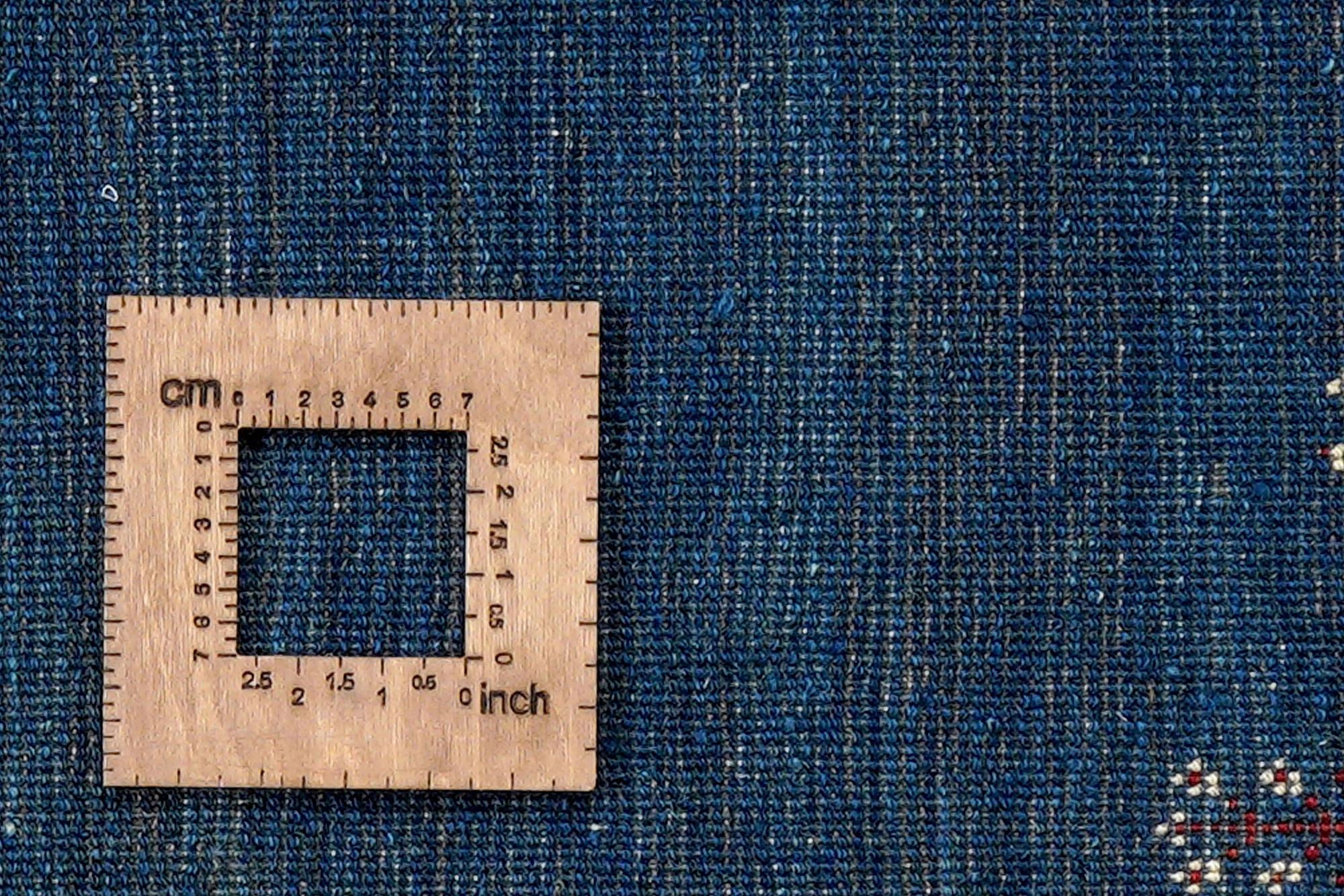 Rizbaf Gabbeh-Teppich Wolle Blau 6