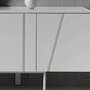 Sideboard Holz Metall Weiß 1