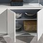 3055 Sideboard Verchromter Stahl Weiß 6