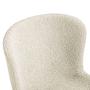 Upholstered chair MOUZON Set of 2 Bouclé Cream Black 4