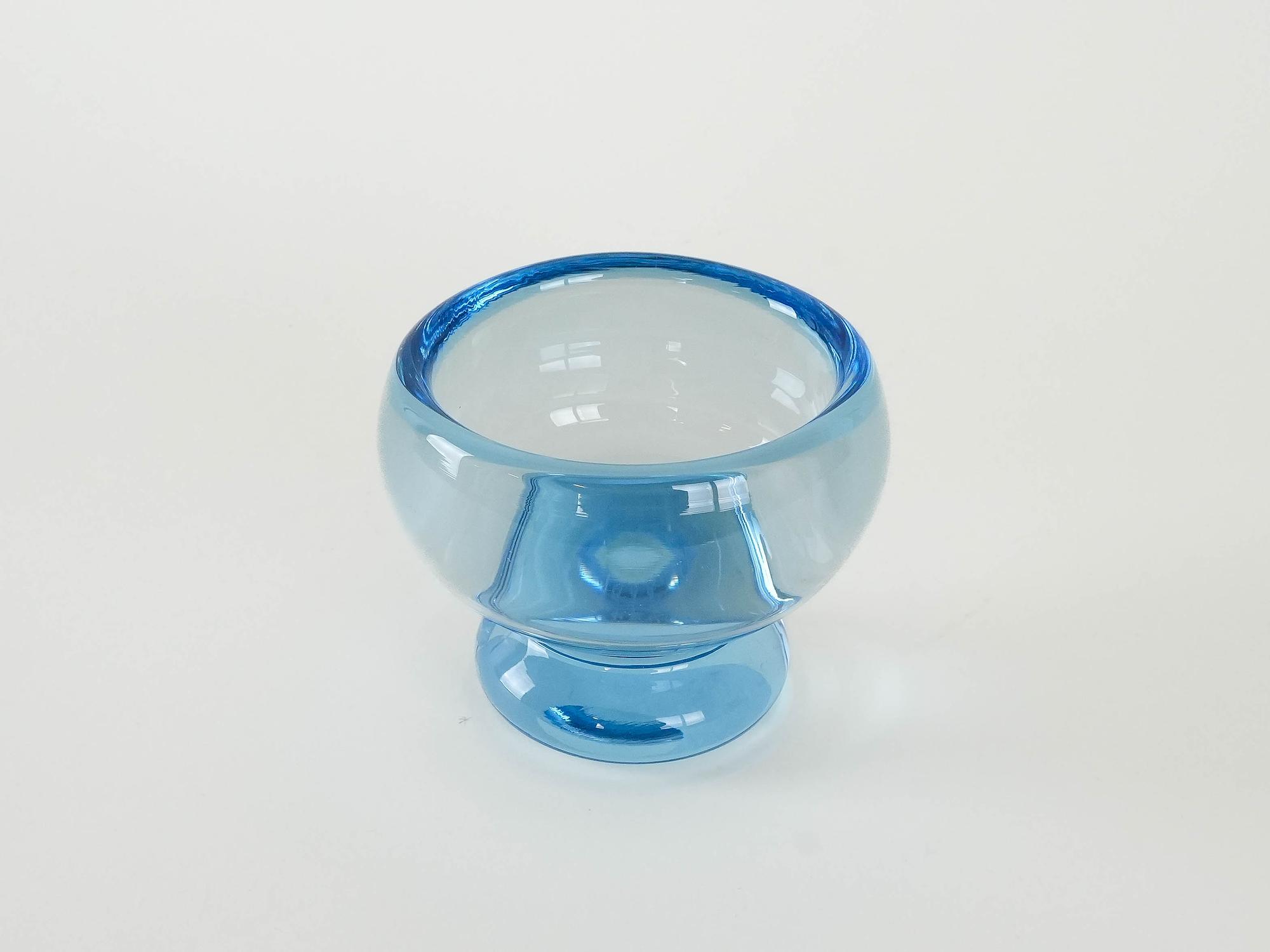 Akva Schale Blau 1960er 4