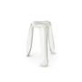 Plopp Kitchen stool Steel White Glossy 0