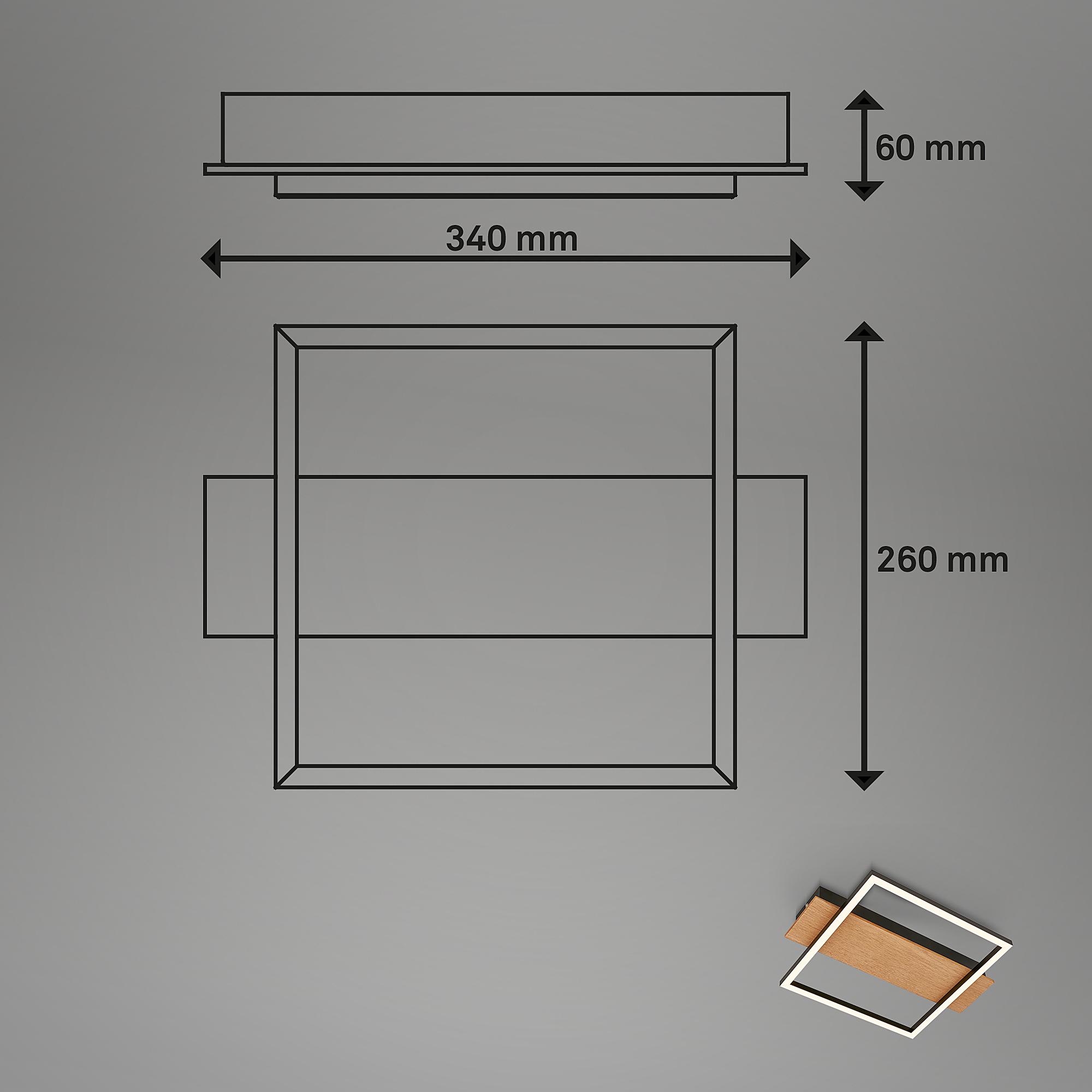 LED Deckenleuchte Kada Typ B Schwarz 4