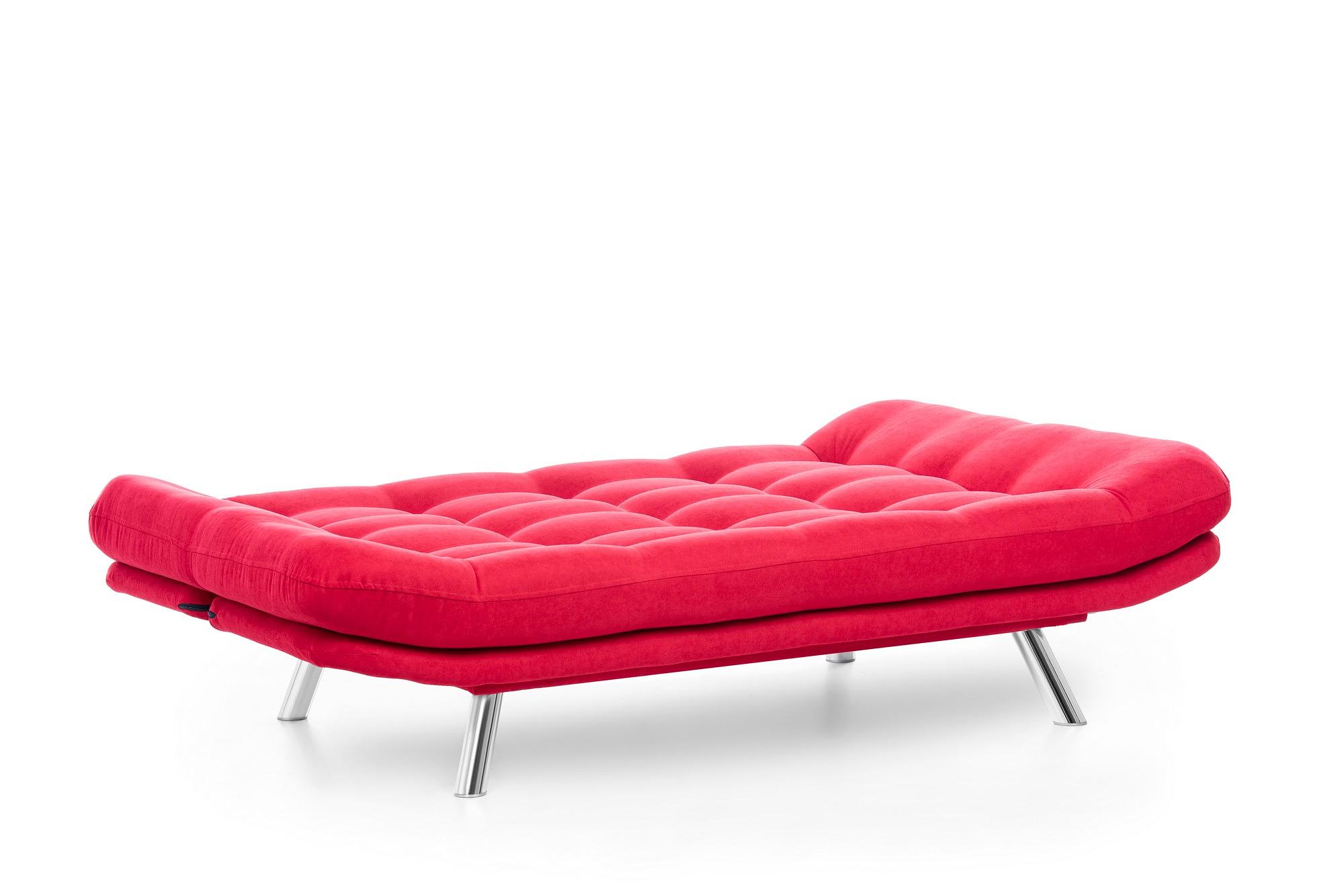 Misa Sofa Bed 3-Seater Red 6