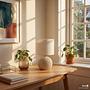 Table lamp Uvaro 1-light terry cloth ceramic 3