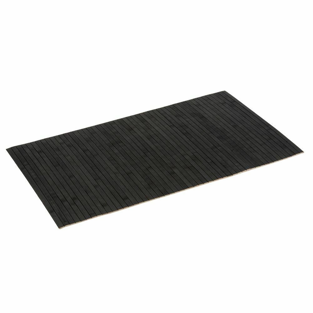 Badematte aus Bambus Schwarz 0