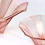 2x Vintage Art Deco Schale Pressglas Rosa 1920er Jahre 2