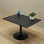 Side table wood black 1970s 2