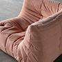 Togo Corner Sofa Cord Pink 5