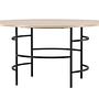 Copenhagen Dining table Whitewash Black ⌀140x74cm 2