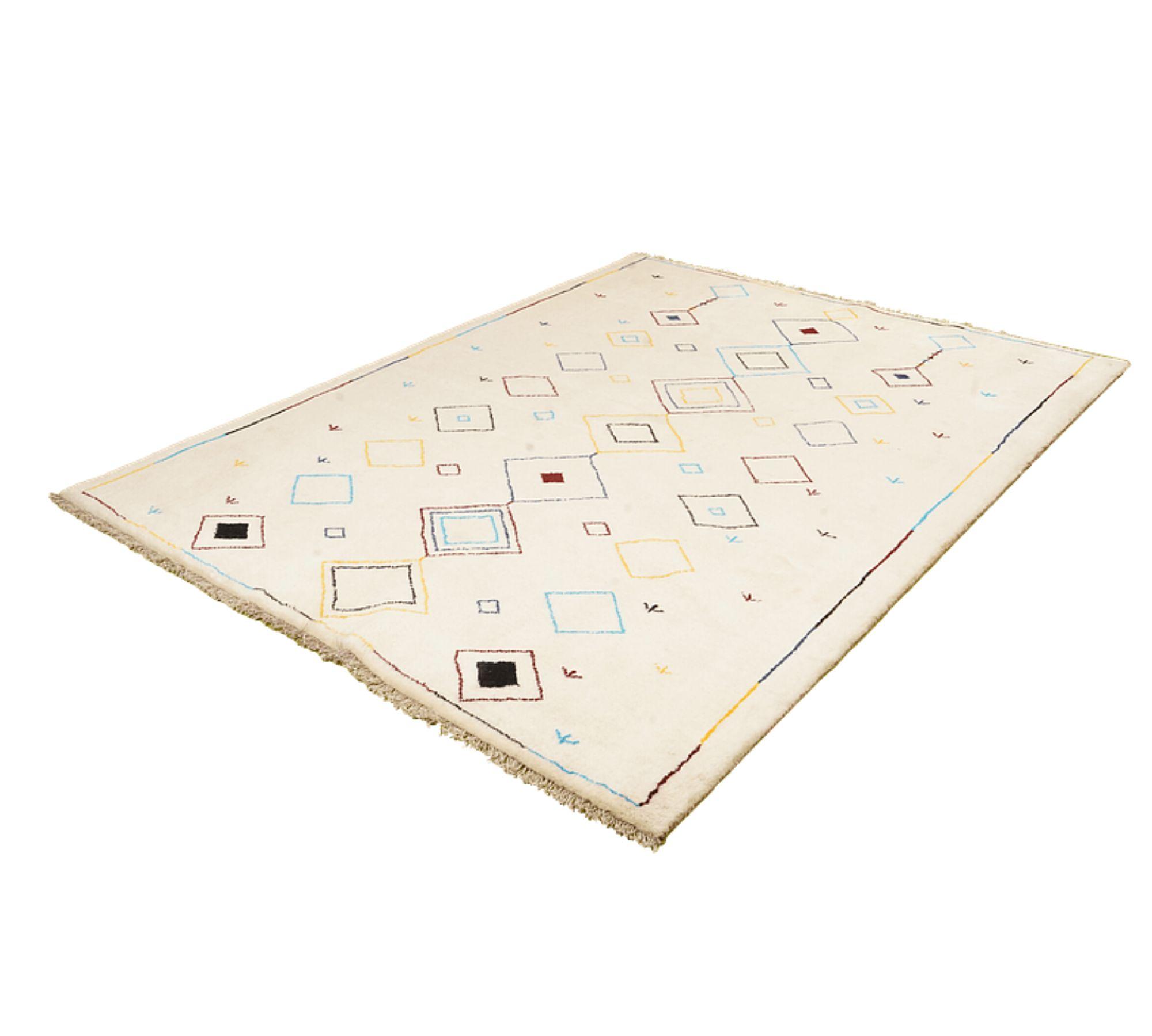 Gabbeh Basi Teppich Wolle Beige 3